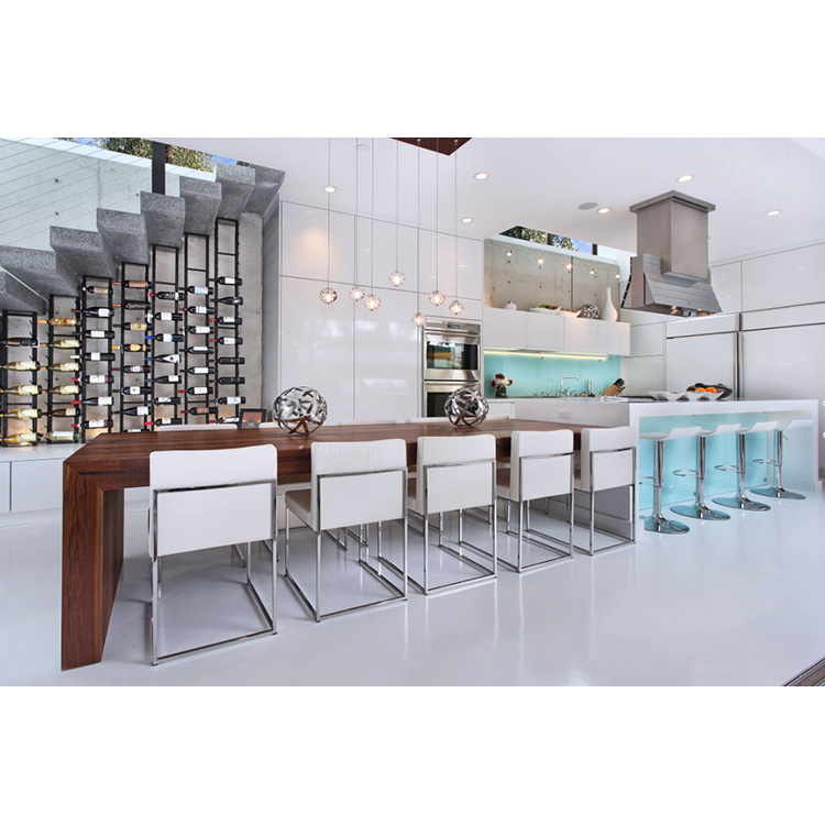 Glass Wall Cabinet Door Led Light Accessories Kitchen Design Modern