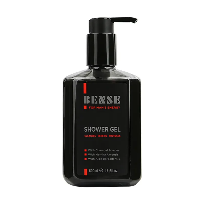 Household Private Label Men's Organic Body Wash Shower Gel Oem Perfume Contain Bamboo Charcoal Extract