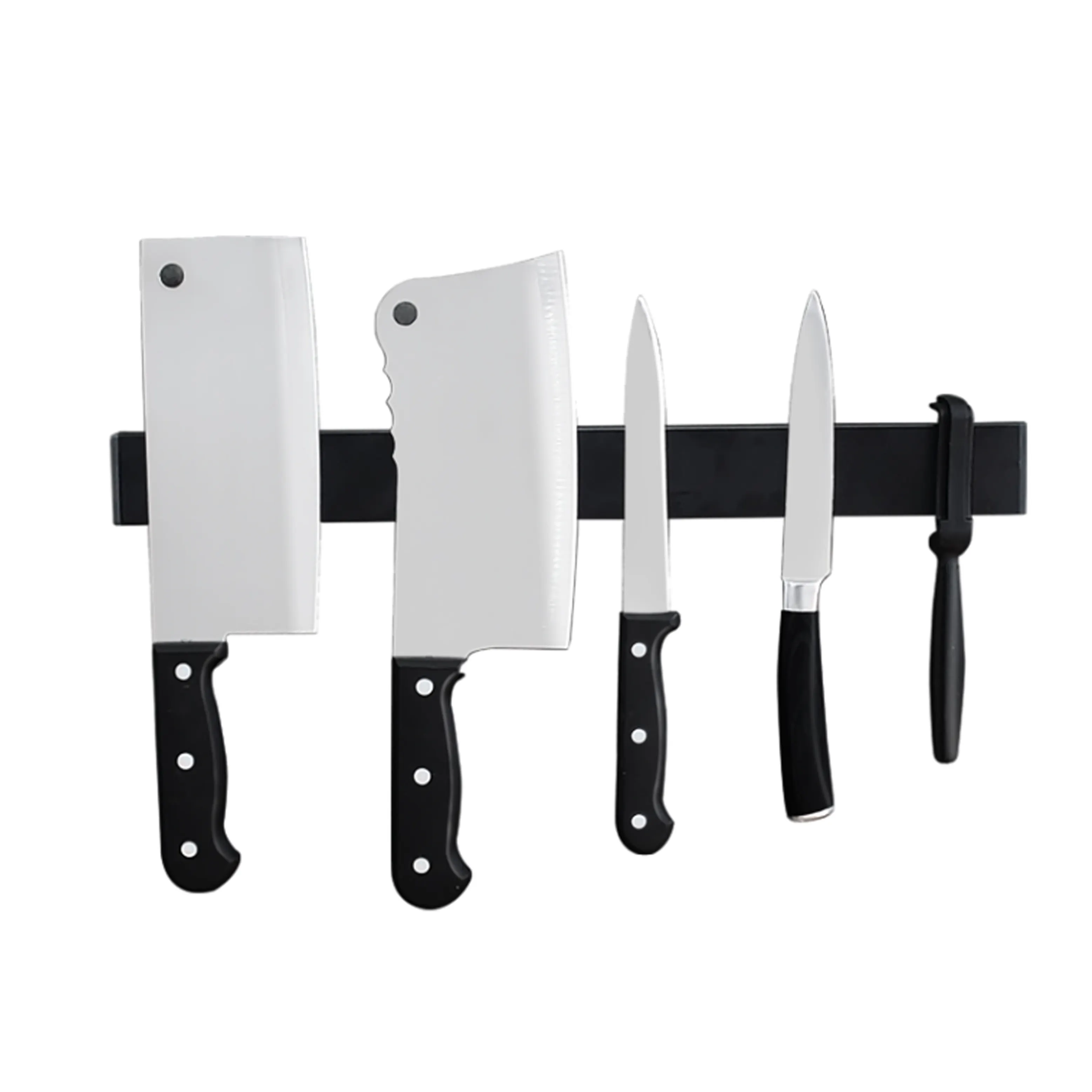 customized Magnetic knife holder block Stainless Steel black Knife holder for kitchen