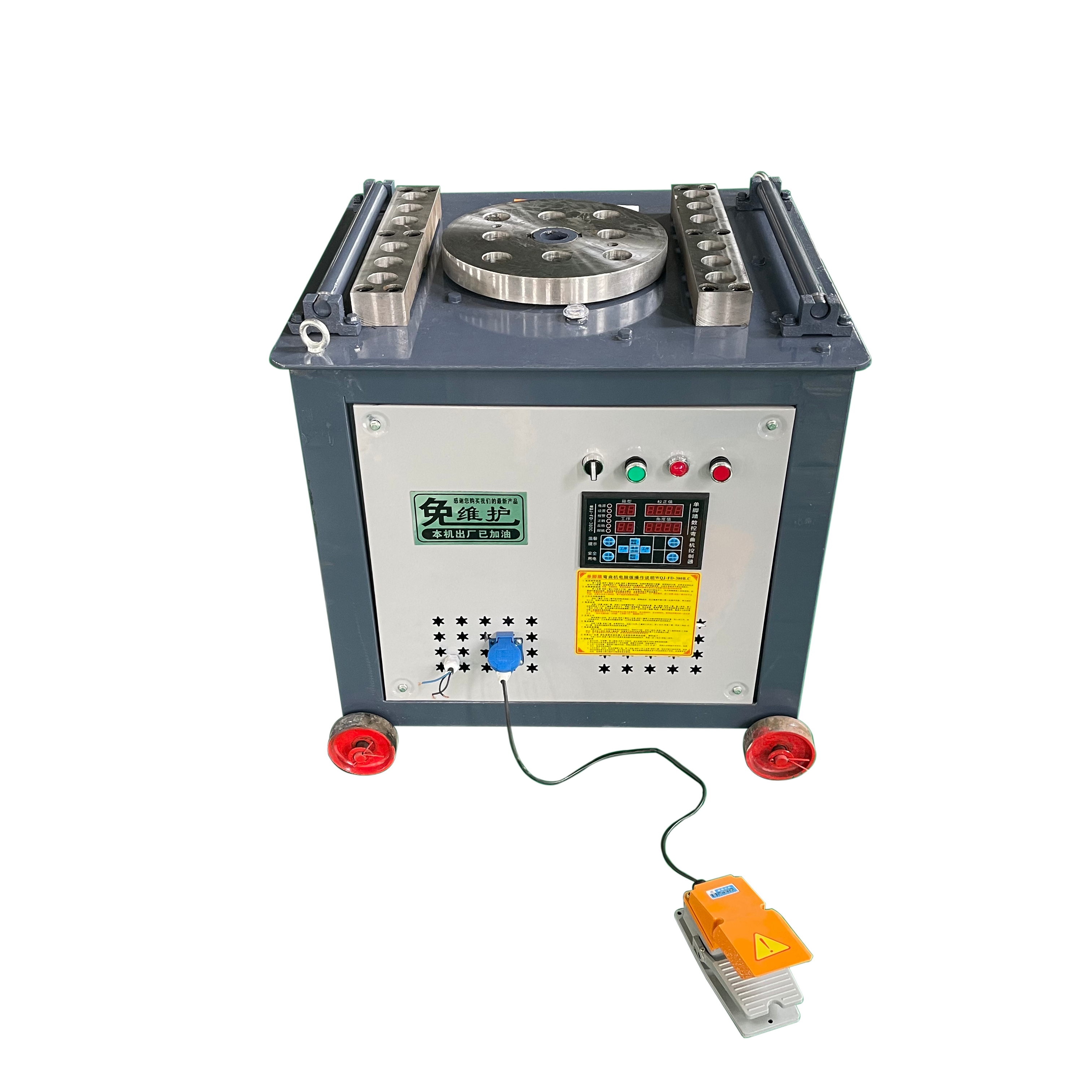 Portable Hydraulic Rebar Bender CNC GW-45 Steel Bar Bender Bending Machine number control Rebar Bender