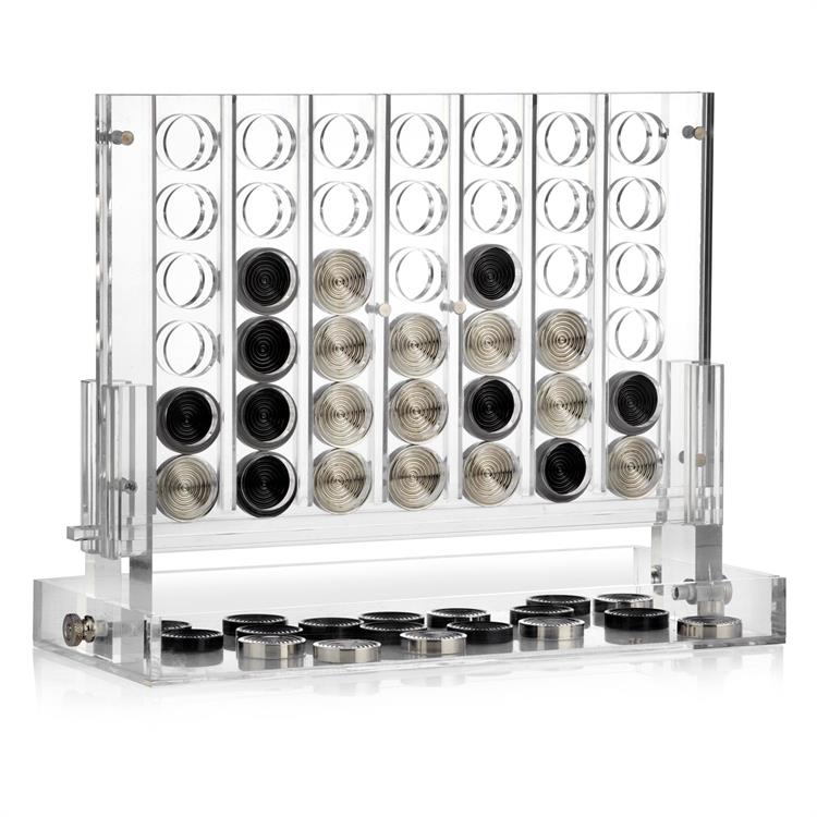 Wholesale Classic 4 in a Row Game Acrylic Connect 4 in A Row Set Connect in a Line Screw Game Board