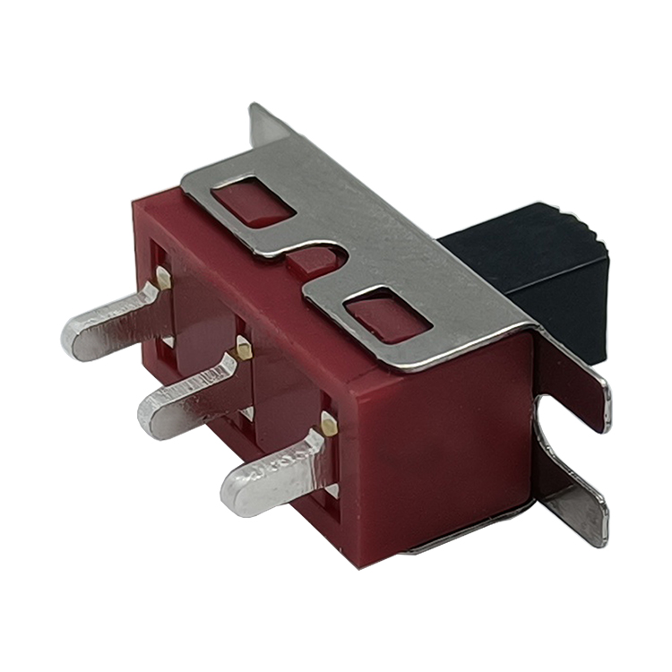 Red Mini PCB 3A 220V AC 3 pins 2 position toggle Electronic Horizontal sliding switch momentary Slide Switches