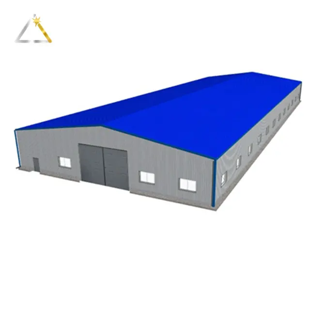Ready Made Industrial Storage Workshop Garages Prefab Structural Iron Structure Building Steel Warehouse Sheds