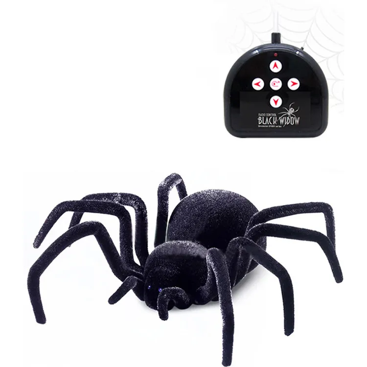 Electric 4-way infrared simulation black widow spider toys model rc remote control other toy animal