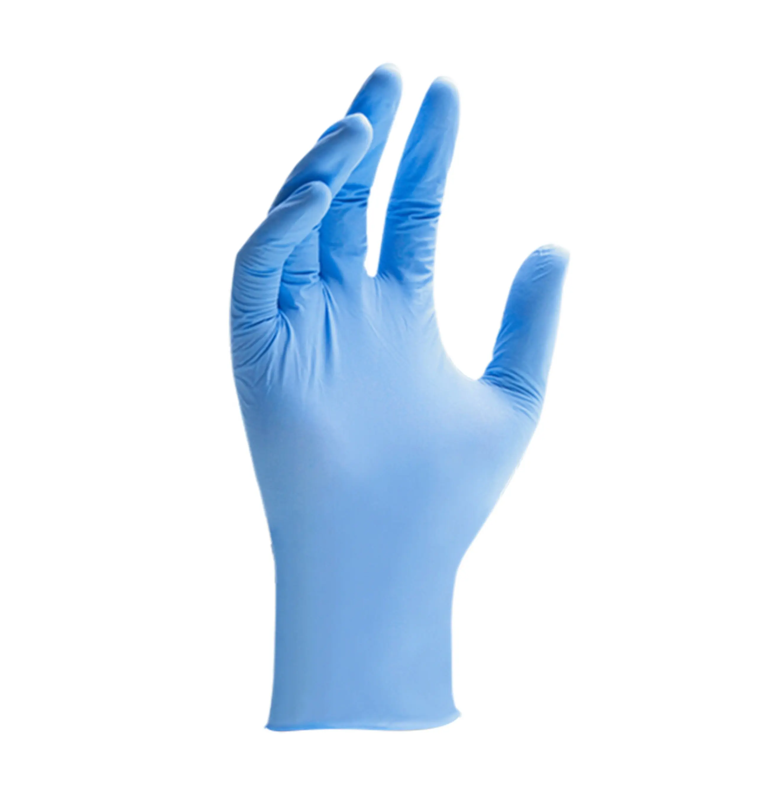 Nitrile Glove Daddy's Choice China Supplier Production Line Hands Protection Blue Color Exam Gloves
