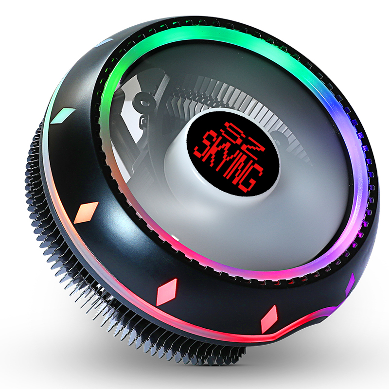 RGB CPU кулер светодиодный воздушный радиатор Универсальный Процессор Intel AMD ПК охлаждающий вентилятор для настольного компьютера