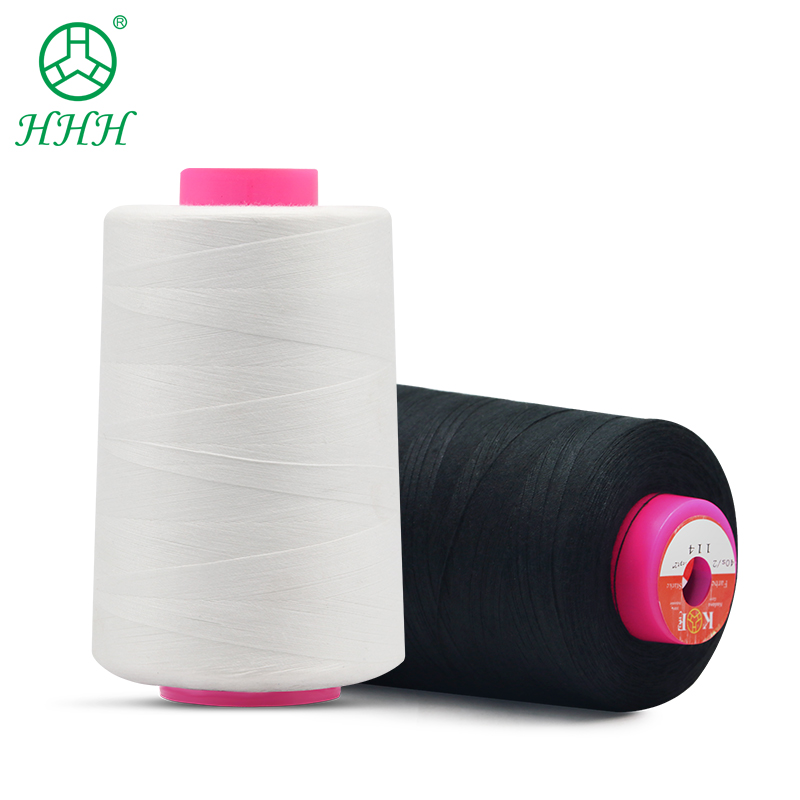 100g polyester thread for sewing with white black customized color