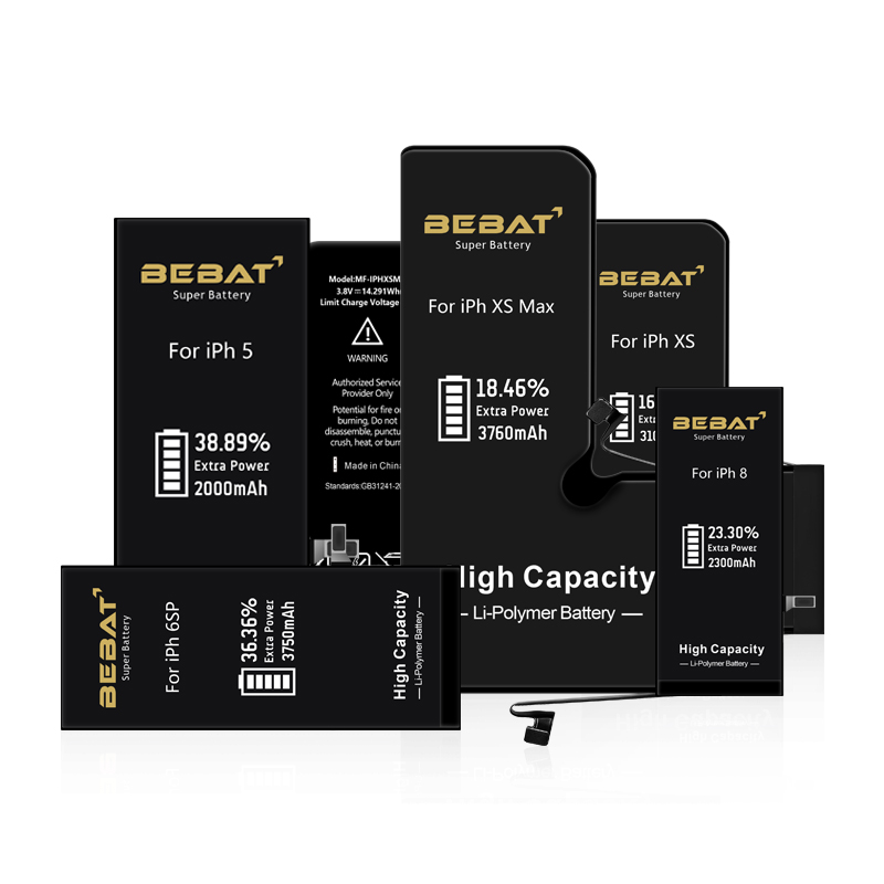 Smartphone mobile cellphone battery for iphone 4 4s 5 5s se 6 6s 6p 6sp 7 7p 8 8p plus x xr xs max 11 pro