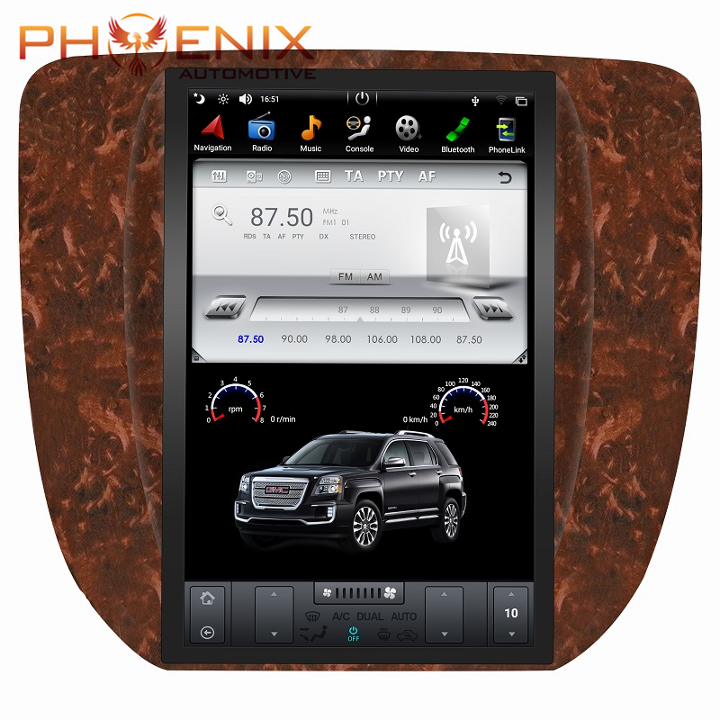 Автомагнитола PX6, 12,1 дюйма, Gps-навигация, стерео Dvd-плеер, радио для Chevrolet Silverado Tahoe Gmc Yukon 2007-2014, радио в стиле Тесла
