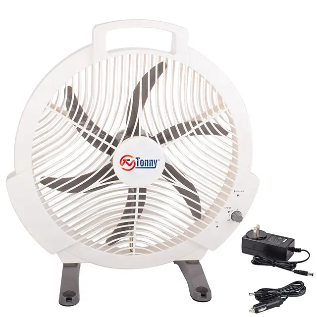 AC DC rechargeable electric standing fan camping outdoor 12V cooling auto fan