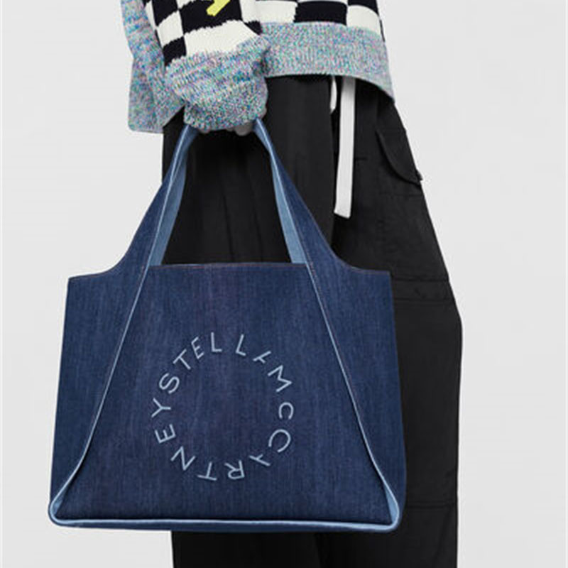 Custom Wholesale tendencias 2023 viral summer products handbag guangzhou denim tote bag for womens