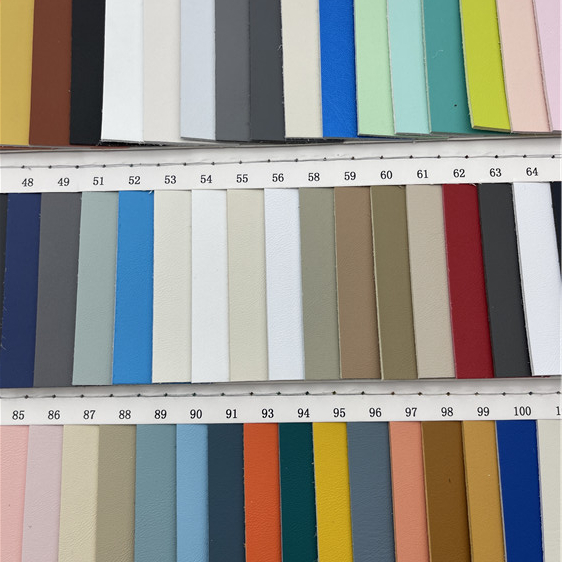 Factory high quality stock 1.4mm embossed microfiber leather products for car seats shoes and bags