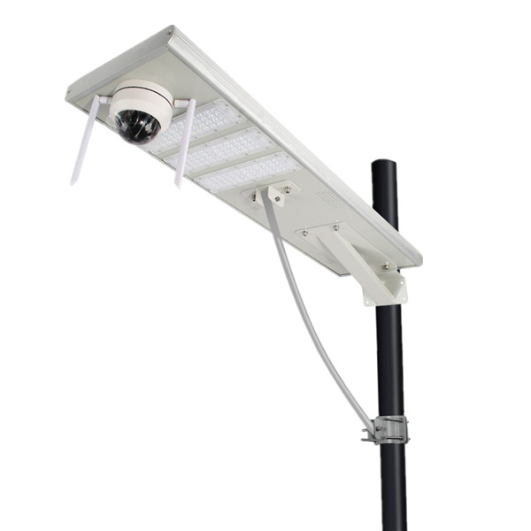 Умный город CCTV 4G Wifi камера наружный 100 вт светодиодный солнечный уличный фонарь водонепроницаемый IP65 встроенный датчик движения уличное освещение