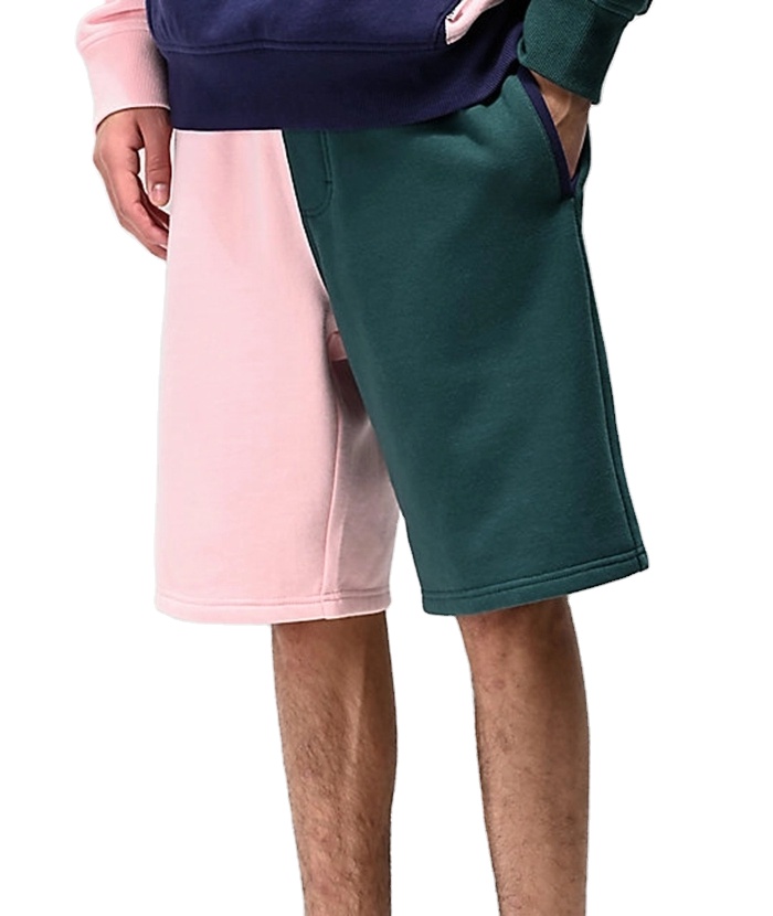 Yuwen High Quality Customized Fashionable Sweat Shorts Men Shorts Cut And Sewn Designer Snack Shorts