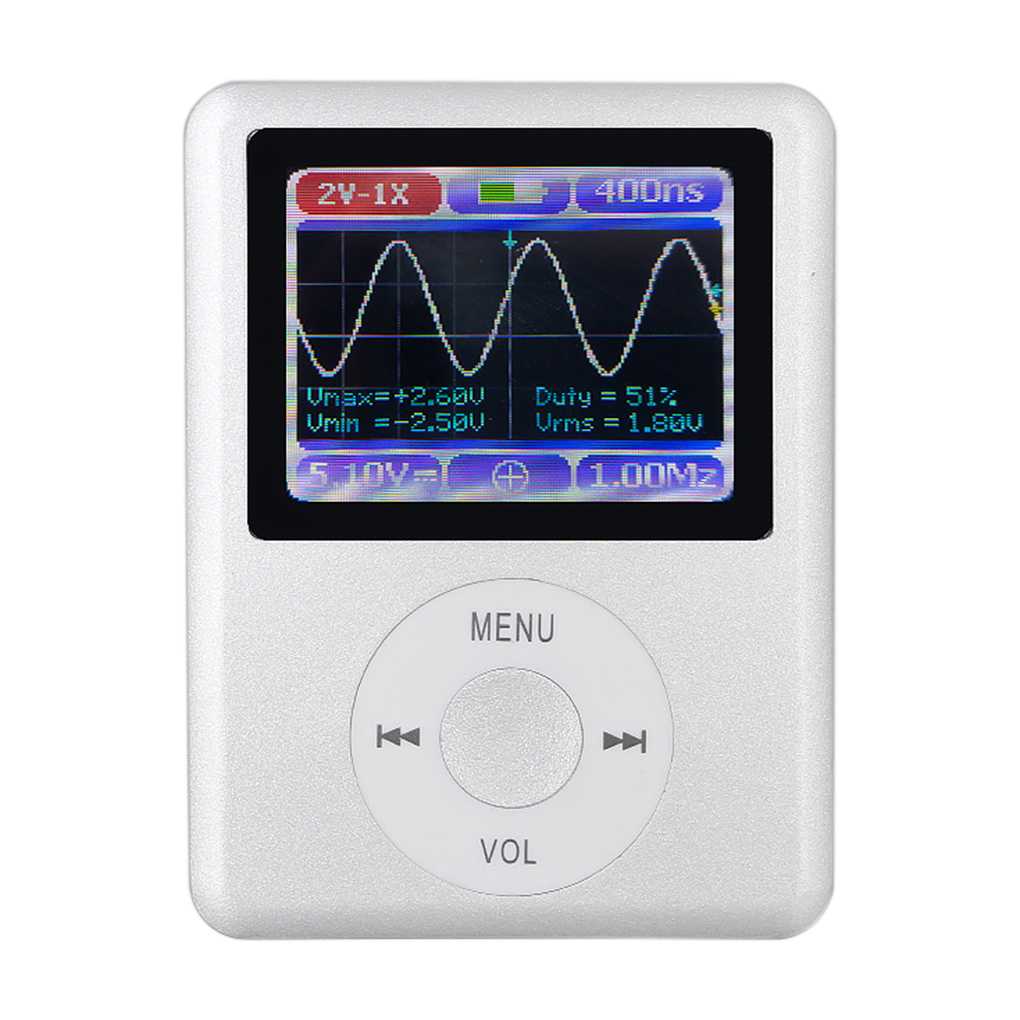 Handheld Mini Pocket Portable Ultra-small Digital Oscilloscope 20M Bandwidth 100M Sampling Rate Oscillograph DSO168
