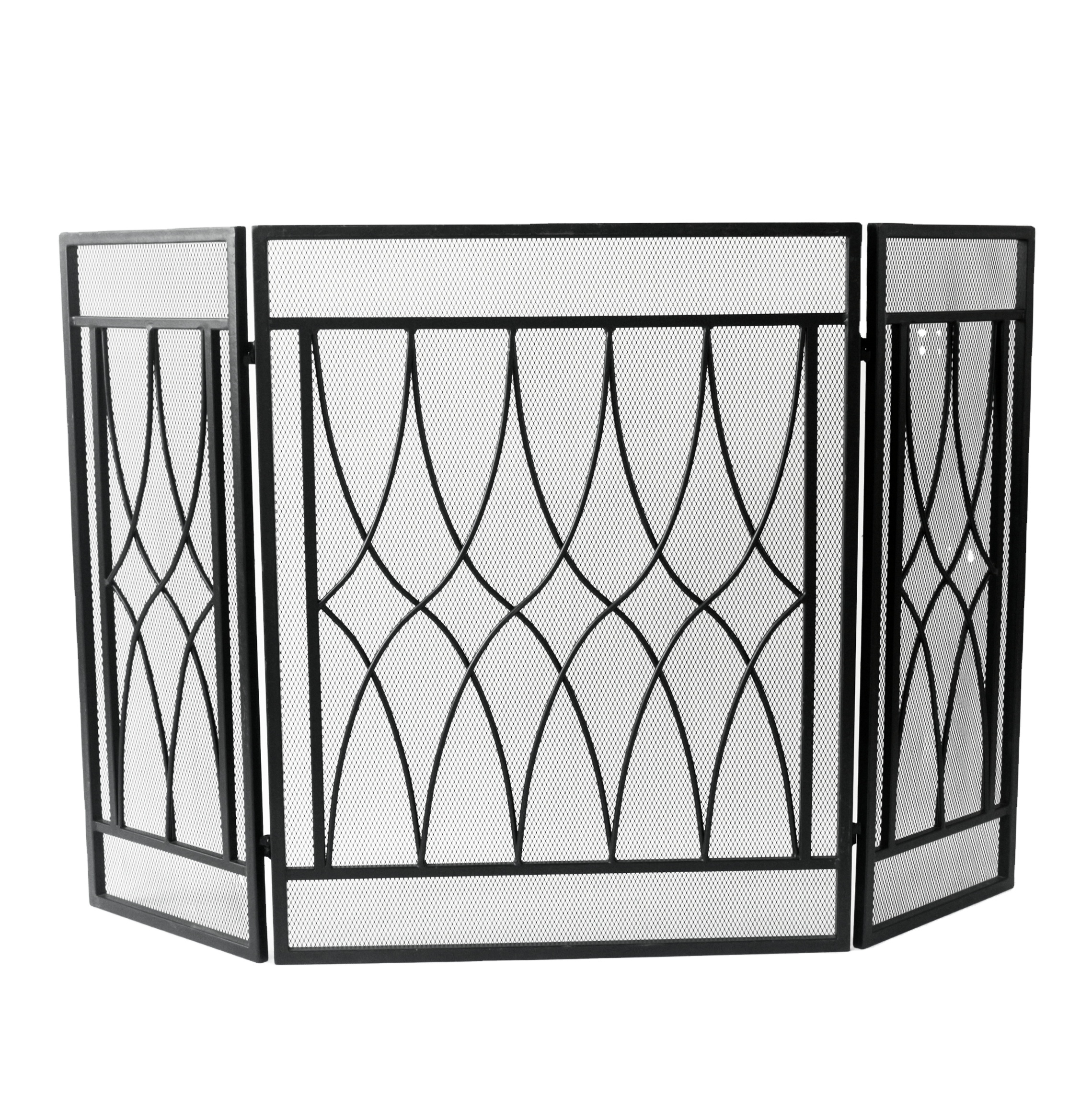 2021 Metal Fireplace Fireside Stand Screen Cover Guard Screen For Flame Prevention Accessories