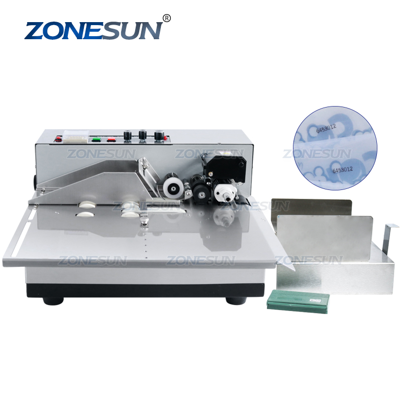 ZONESUN 3-30 см MY-380F производства твердой сухой чернильный рулон для шифровальная карты мешок непрерывного Дата принтер машина