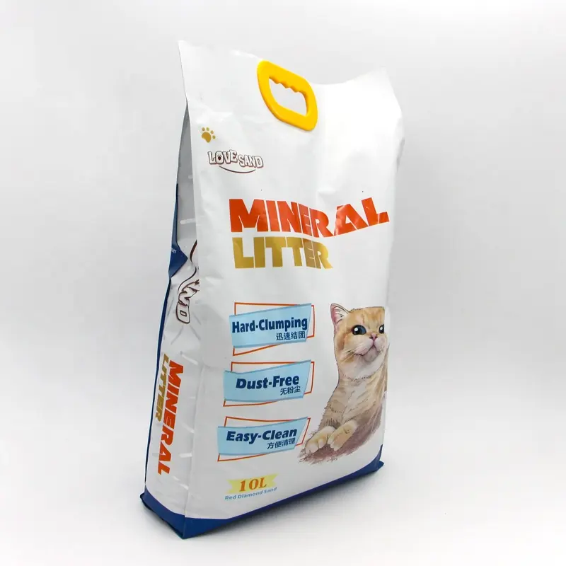 China Online Shopping Purple Mineral Pet Sand Clumping Cat Litter With Free Sample