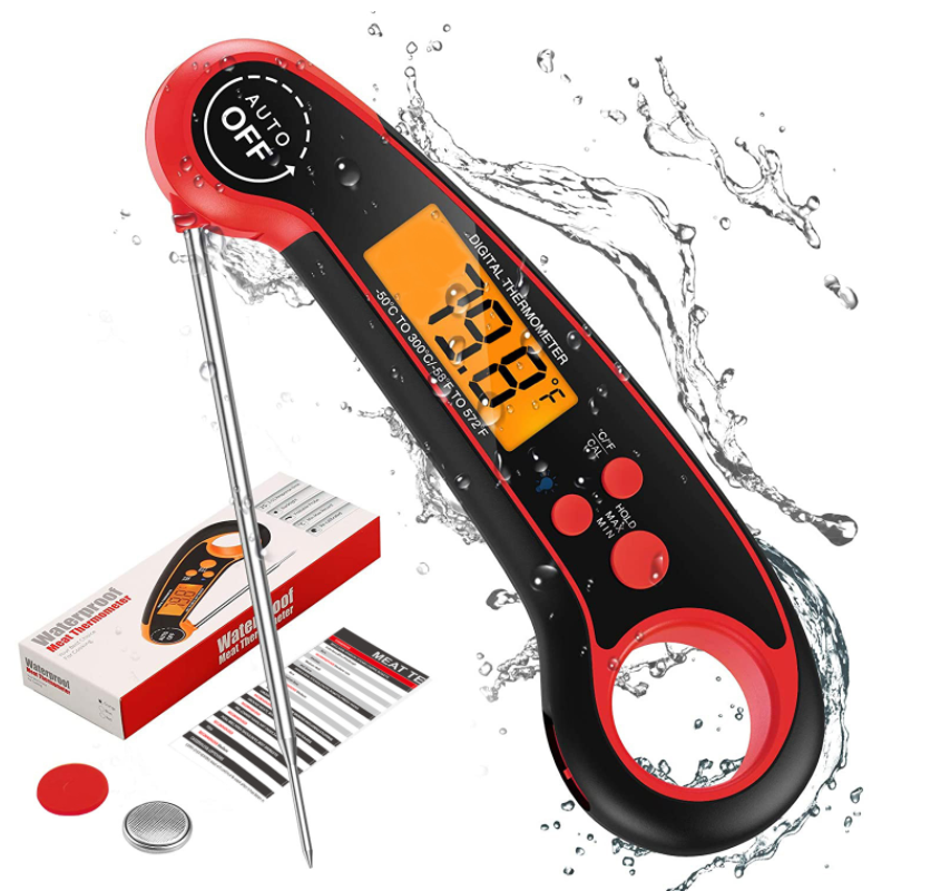 BBQ Food Kitchen Cooking Meat Steak Grill Barbeque Smoker Charcoal Oven Roast Microwave Fry Tea Coffee Thermometer