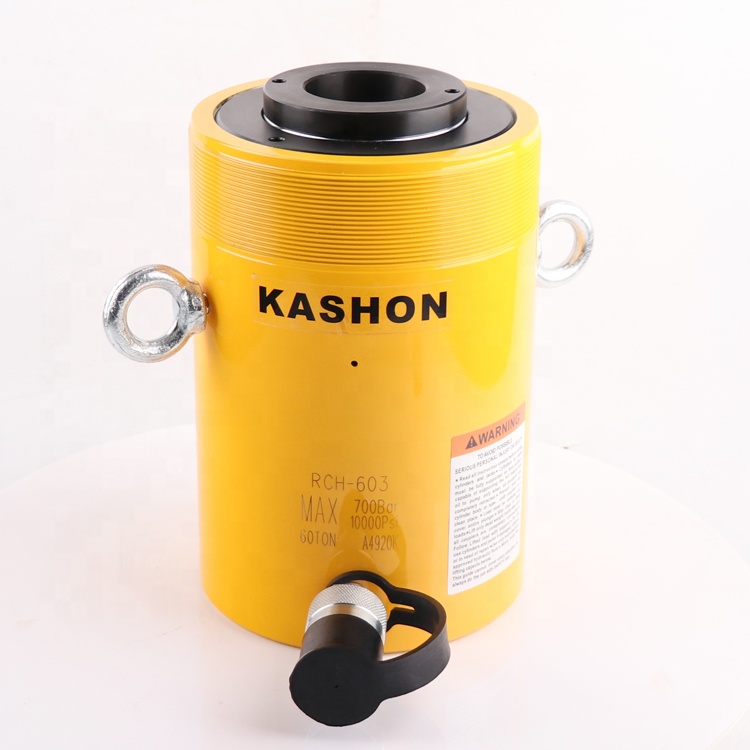 KSRCH-603 Single Acting 60 ton Hydraulic Hollow Plunger Cylinder