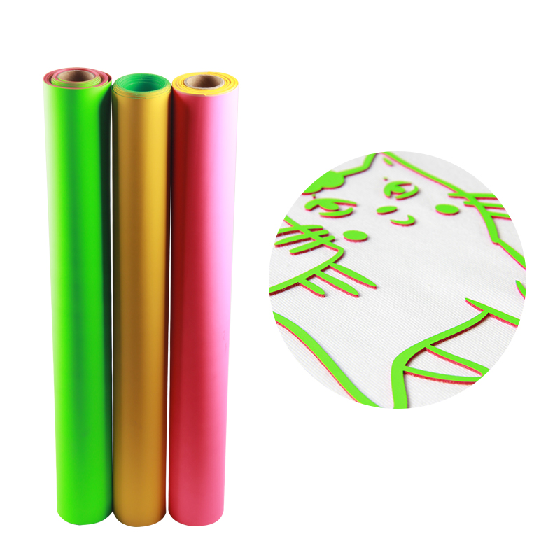 2019 new design htv film 3d puff heat transfer vinyl brick for garment