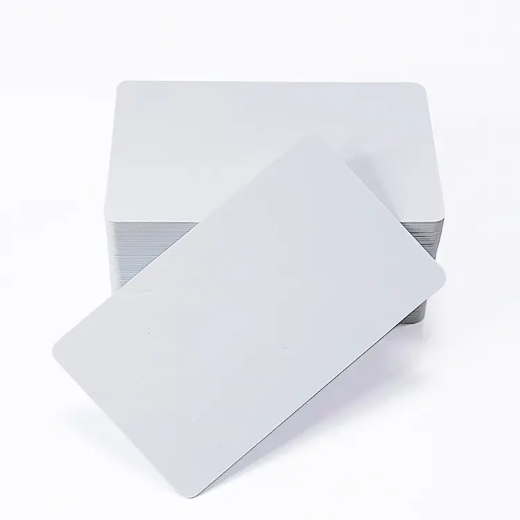 Factory price customized printing high quality plain laminated plastic white cards inkjet pvc blank card