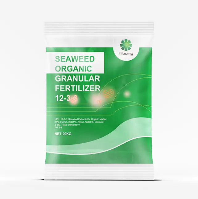 Plant Nutrients  Fertilizantes agricolas Seaweed Extract Coated Granular Organic Fertilizer for Agriculture