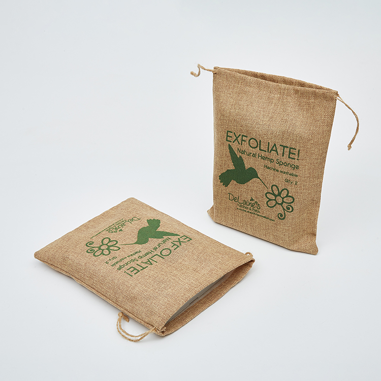 Small burlap bag wear-resistant and easy to store factory direct sales custom burlap waterproof bag