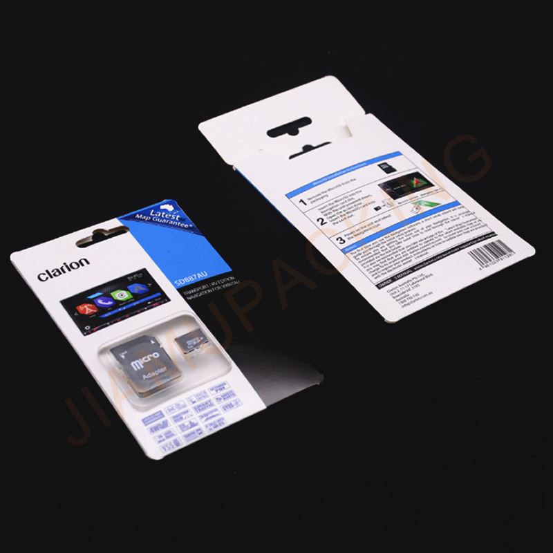Пластиковая блистерная упаковка для карт памяти micro sd