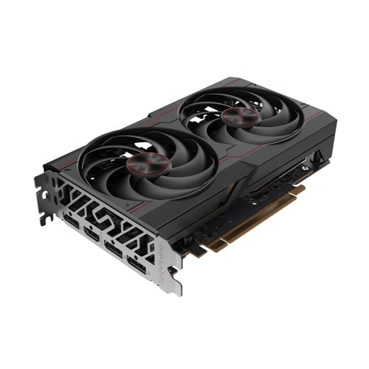 Видеокарта Rx590 580 570 480 470 с медной нижней тепловой трубкой и радиатором MOS с двумя вентиляторами