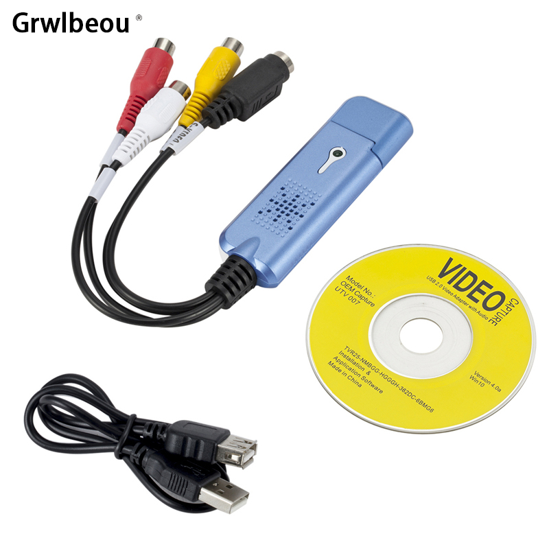 USB 1 канал карта захвата DVD AV видео USB компьютера компьютерной приставки к телевизору к компьютеру смотреть Телевизор с возможностью записи