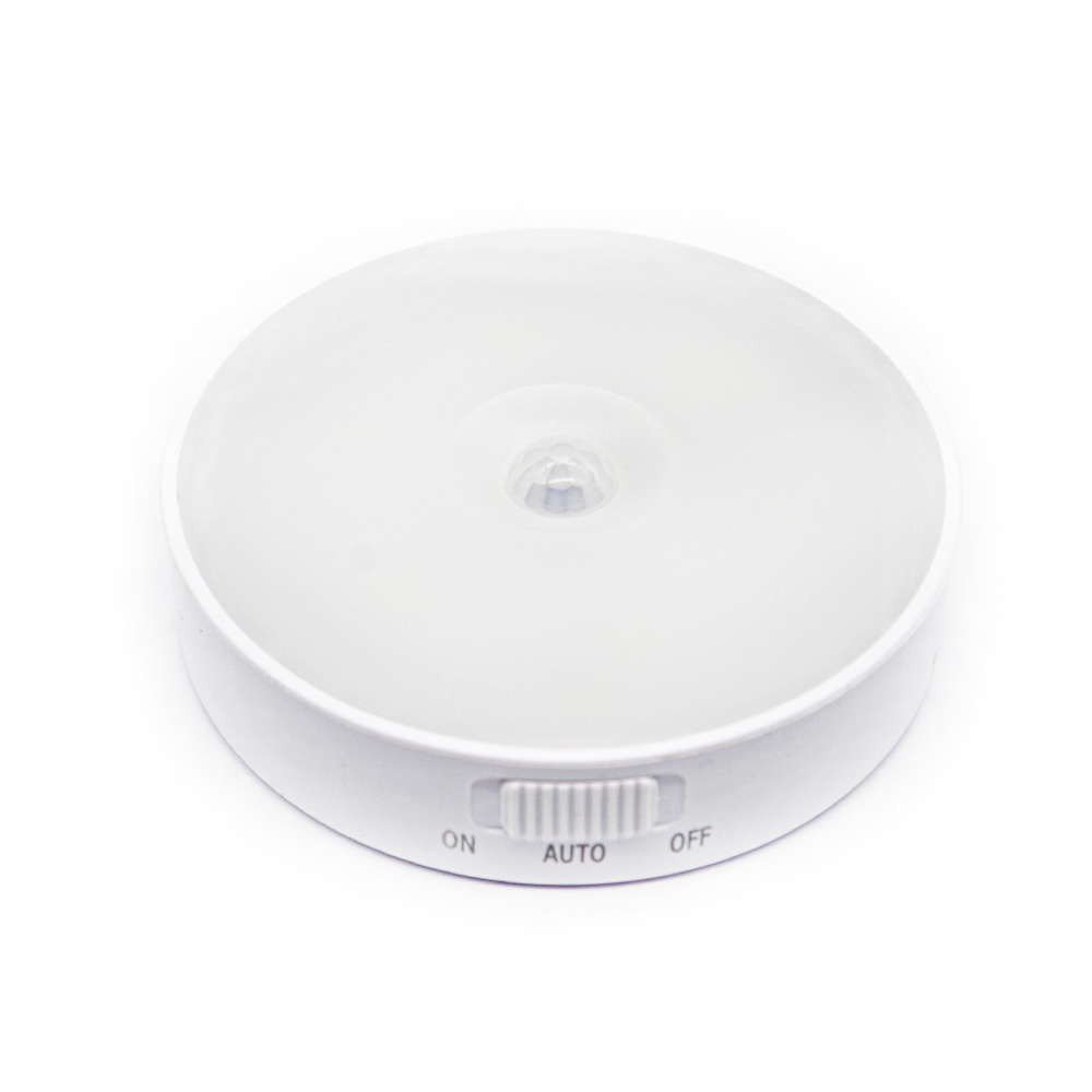 Rechargeable Automatic Magnetic PIR Motion Sensor Puck Light for Closet Cabinet