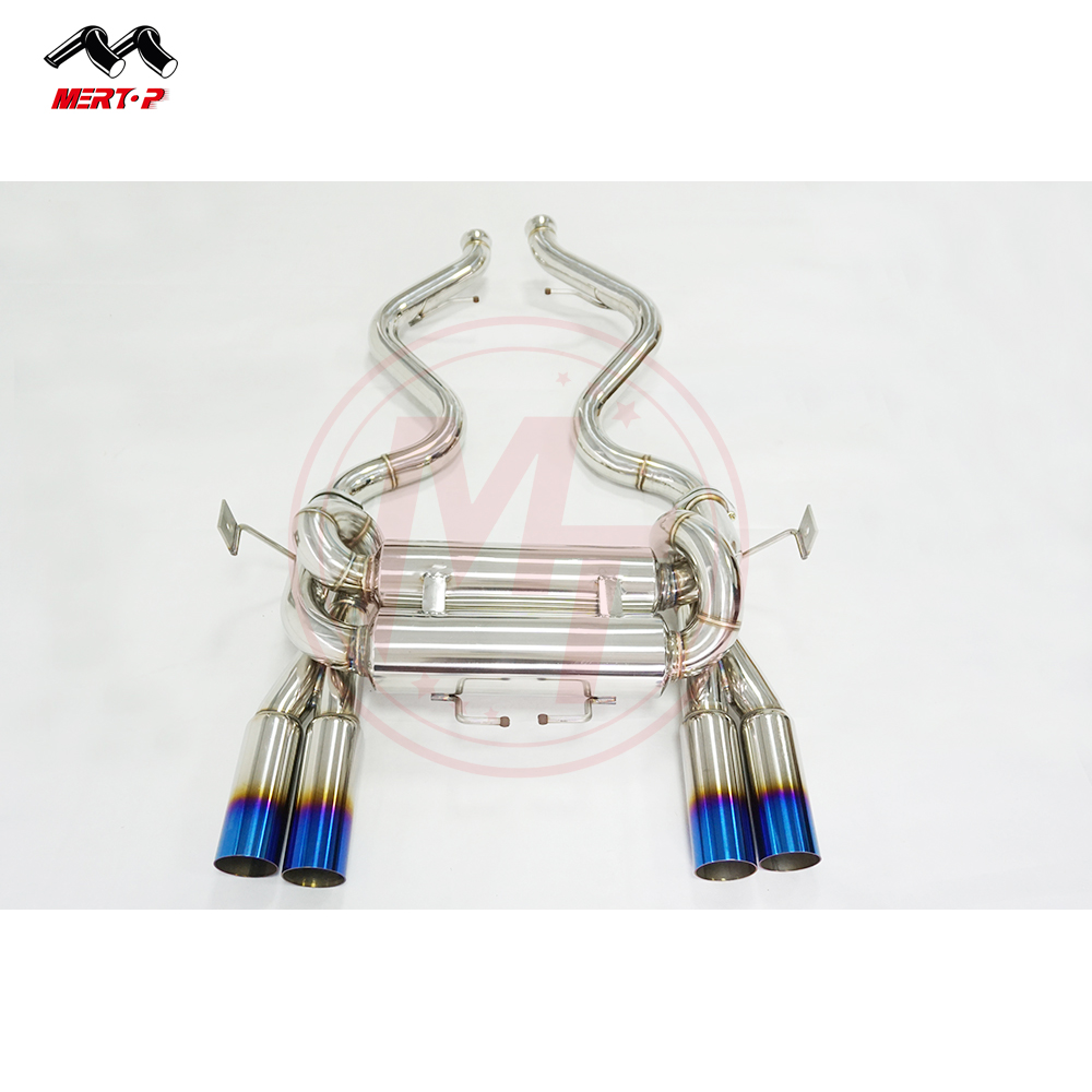 Выхлопная труба MerTop M3 Series E92 V8 CatBack с спортивным звуком и сгоревшими наконечниками