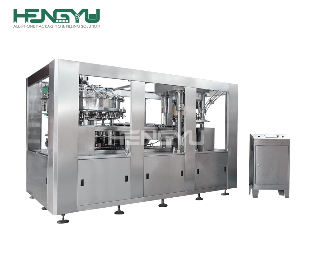 2021 Free Auto Sealing Beverage Equipment carbonated soft Drink Bottling Production Line Beer Can Filling Canning Machine