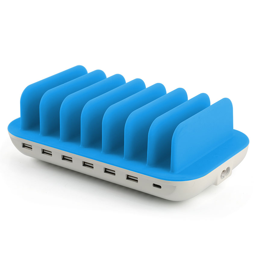 ETL FCC and CE Certificated Seven USB Charging Station Mobile Phone Charging Station for iPhone