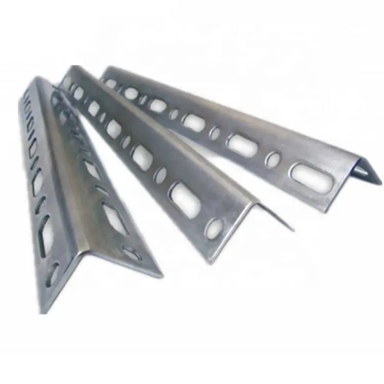 Cold Formed Perforated Hot Dipped Galvanized Slotted Angle Steel Bar With Hole