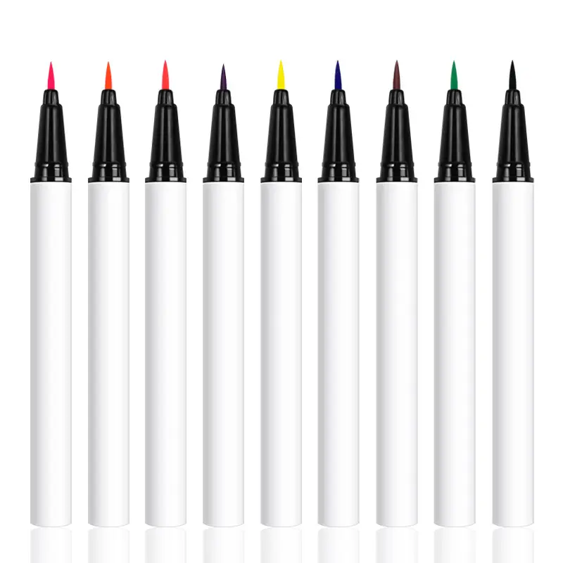 6 Stock Eyes In color Waterproof Glitter Shimmer Eye Liner Cosmetic Matte Eyeliner Pencil