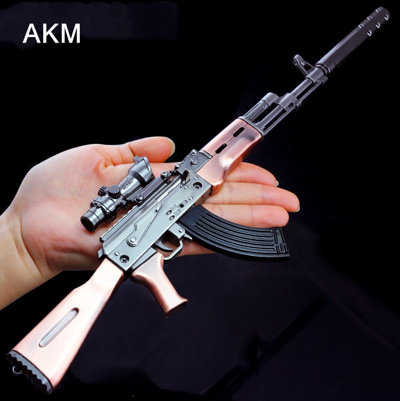 Высококачественный полностью металлический пистолет, модель оружия AKM, игрушечный пистолет, модель пистолета для детей