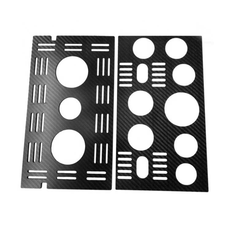 Glossy Matte Twill Plain 3K Carbon Fiber Plate with CNC cutting