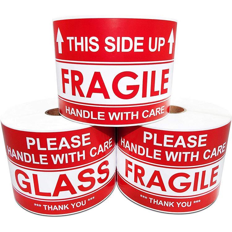 Transfer Paper Side Up Arrow Warning Shipping Labels Cheap Laminated Thermal