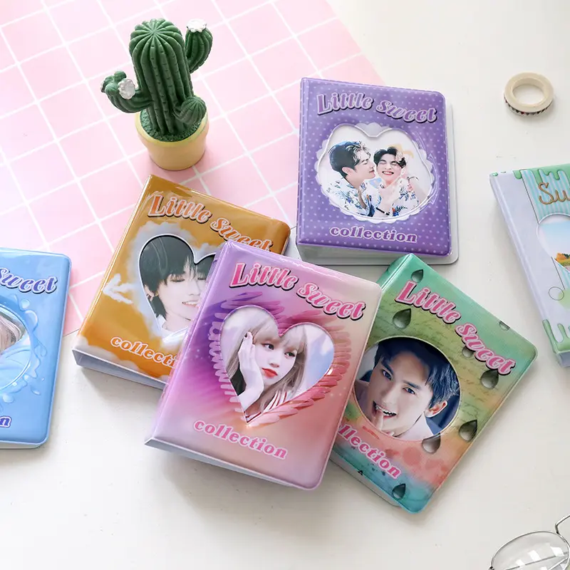 New Little Sweet INS Style binder Photo Collection card holder Album kpop Stars 3 Inch Collect Book