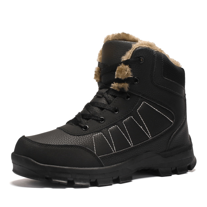 2021 Snow Boots Winter Brand Warm Non-Slip Waterproof Funky Men Shoes Casual Cotton Cowboy Snow Boots Male Outdoor