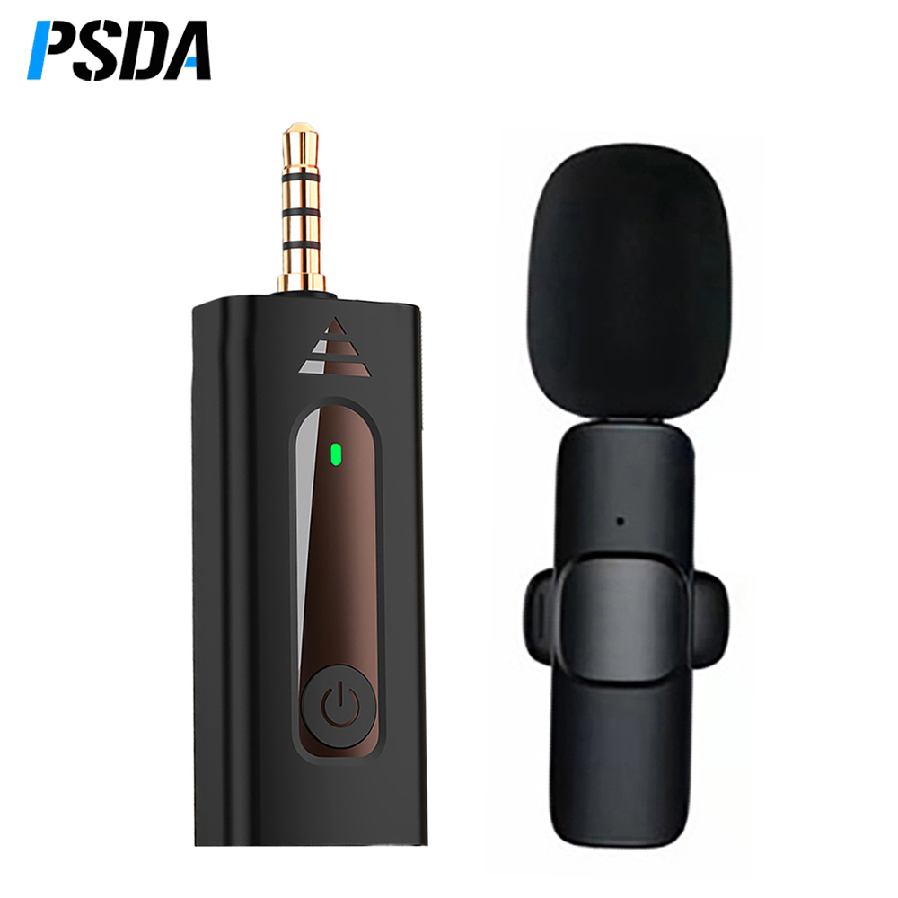 Новый беспроводной петличный микрофон PSDA, микрофон для мобильного телефона для прямой трансляции видео, записи песен, шумоподавления, радио, мини-микрофон