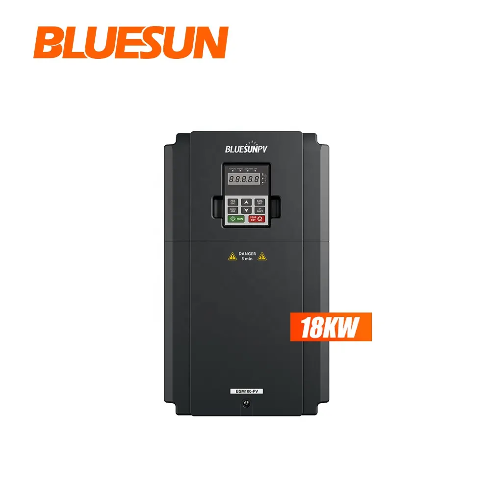 Bluesun 2021 Hot Sales INVT Solar Pump Solar Cell Water Pump Converter 22KW 10HP 15HP 20HP 30HP Pump Solar Inverter