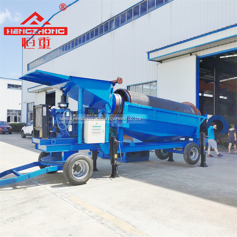 ISO Quality Gold Washing Machine Sand Gravel Trommel Screen For Tin, Manganese Ore