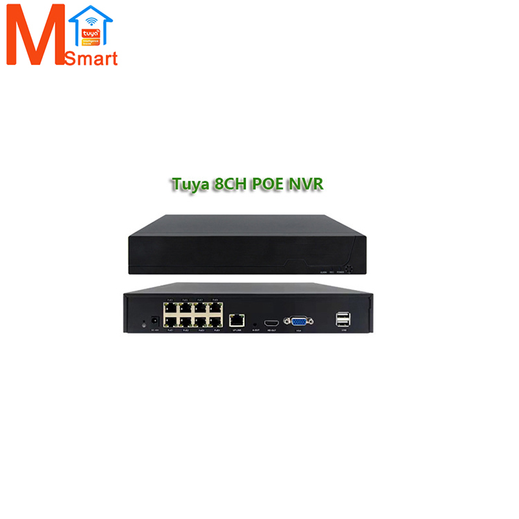 Сетевой видеорегистратор 8ch Tuya CCTV POE