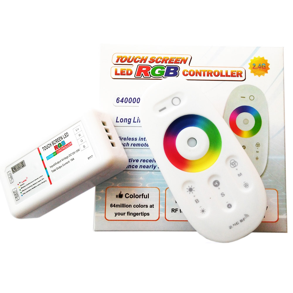 Rgb-контроллер Радиочастотный 2,4 ГГц, 12 в пост. Тока, 216 Вт, 6 А, 3 канала, 2,4 ГГц