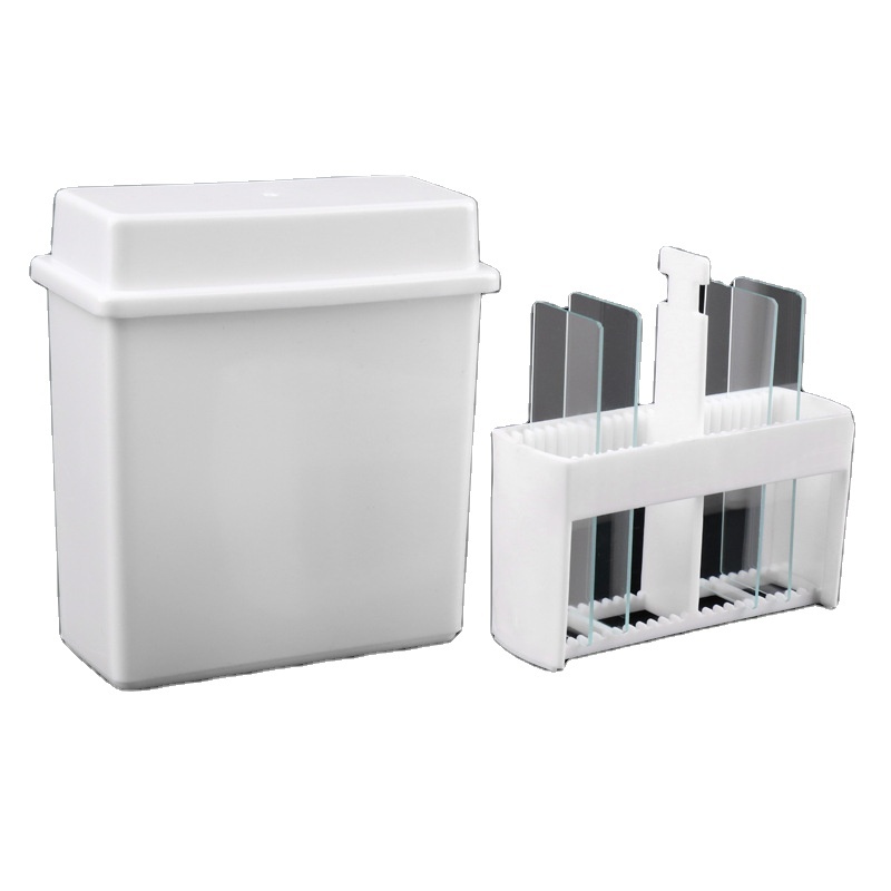 Lab Factory Plastic Dyeing tank Dyeing Frame TIANLIAN 24 Pieces of Plastic Slide Dyeing tank Antigen Repair Box Staining Rack