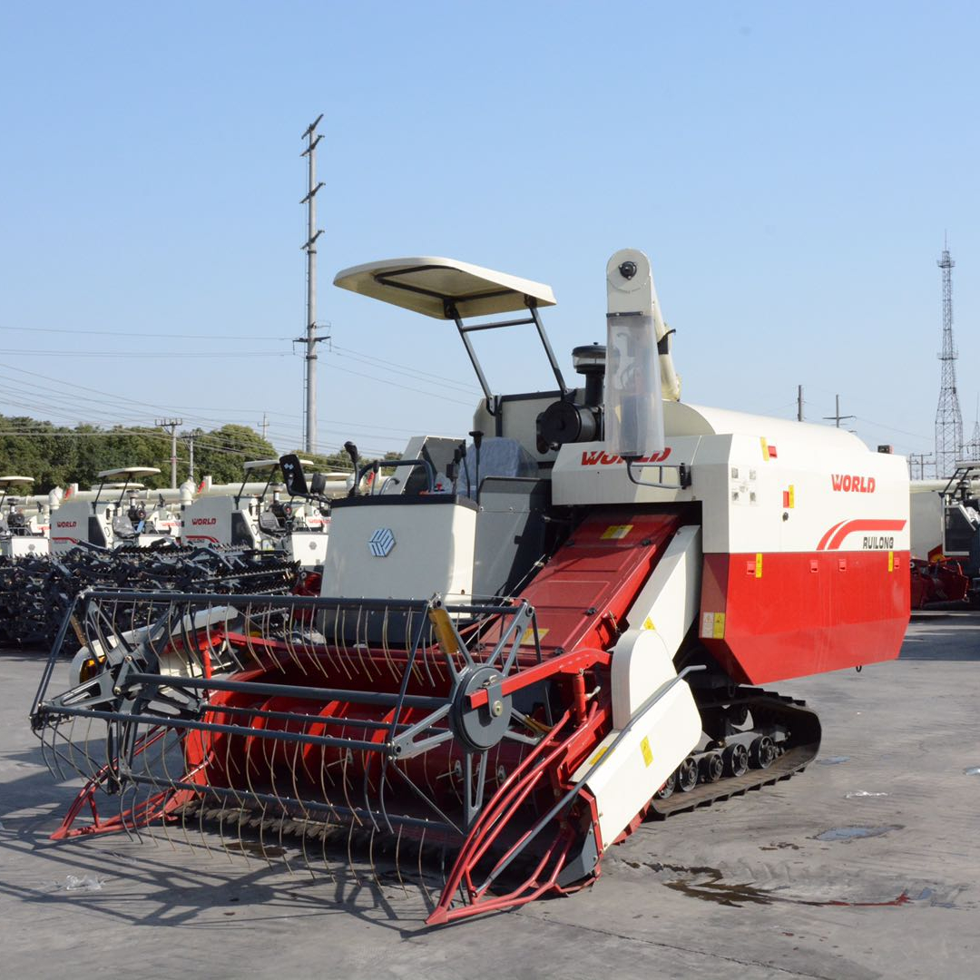 Farm machinery 90% new World 6.0 rice and wheat harvester high productivity