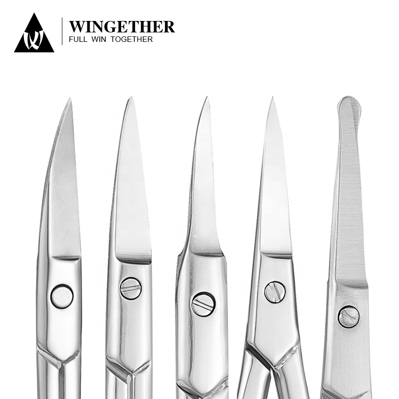 Wingether Amazon, Лидер продаж, оптовая продажа, изогнутые ножницы для кутикулы, ножницы для зоны кутикулы, высококачественные Ножницы для маникюра